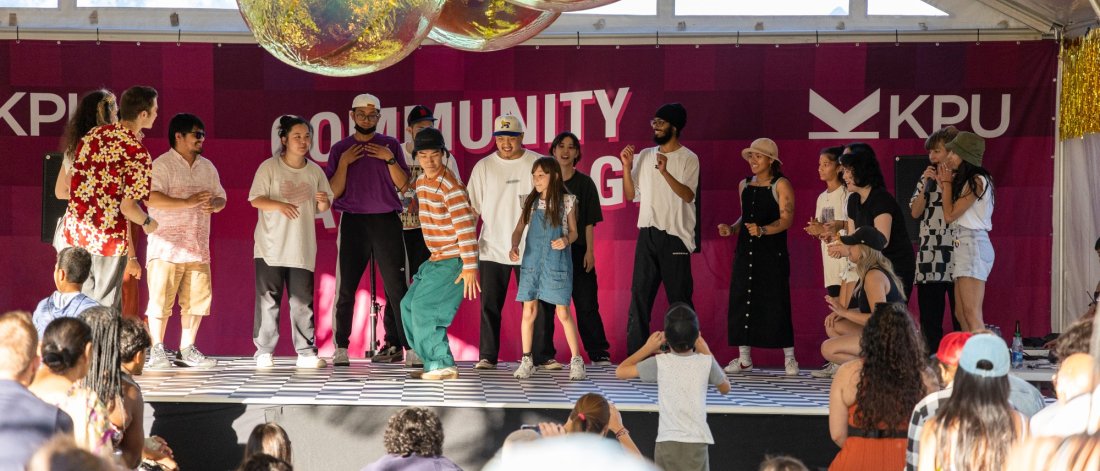 dancing at fusion festival on stage