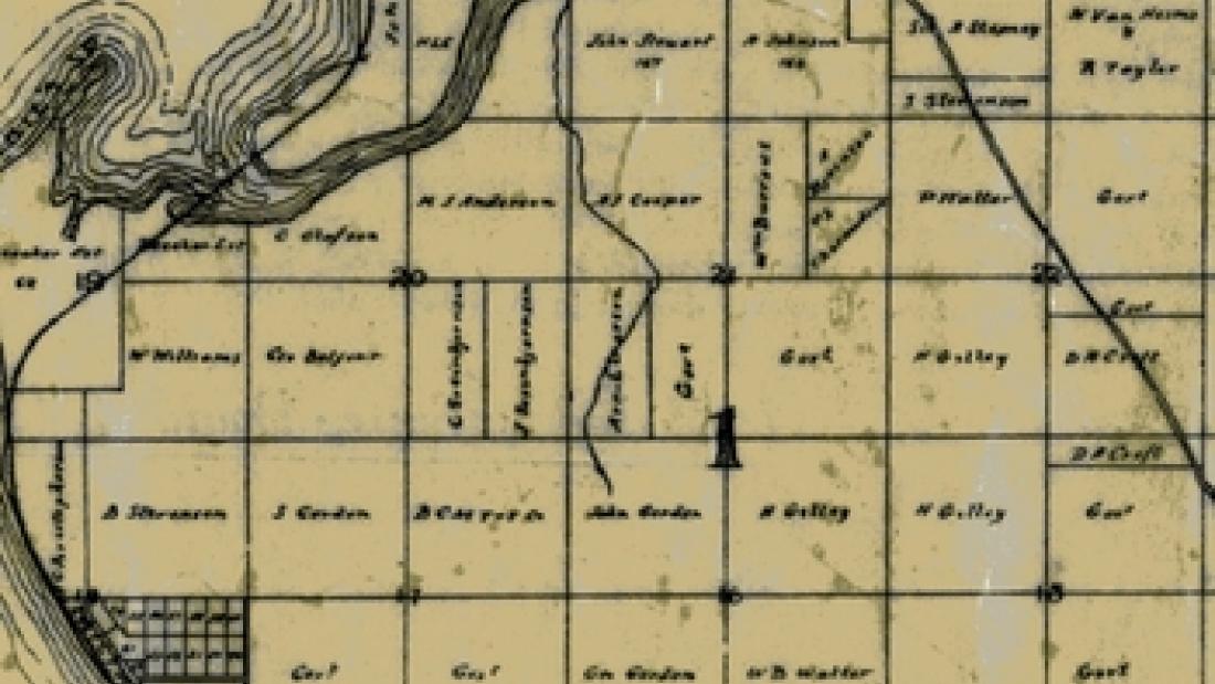 1910 Pre-Emption Map, Southern Half