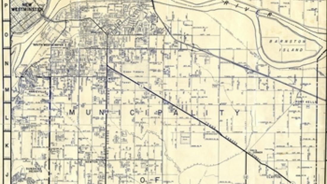 1957 Road Map - Northern Half