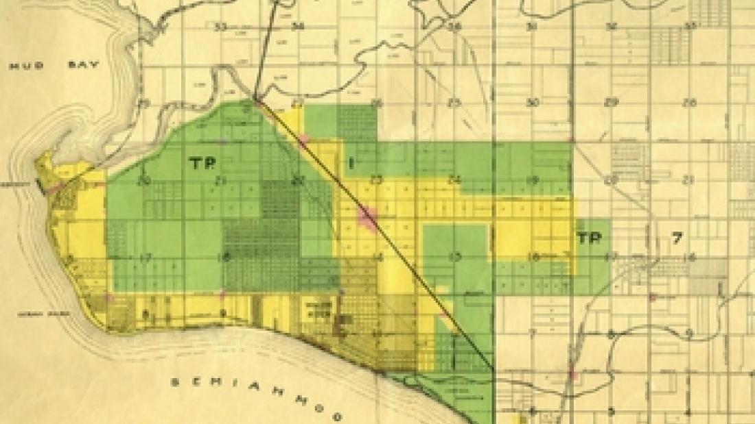 Southern Half of the 1923 Zoning Map