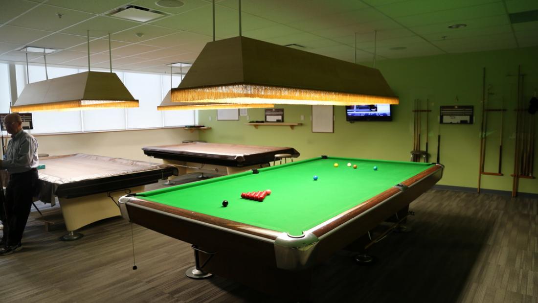 Billiards Table in Chuck Bailey Recreation Centre