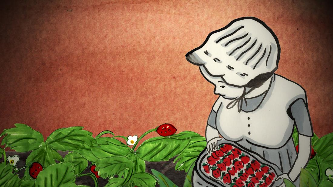 Cindy Mochizuki, Autumn Strawberry, 2021, animation still. Photo courtesy of artist.