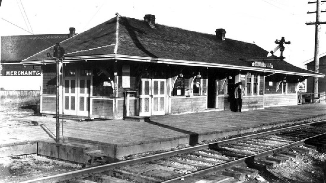 The train station in Cloverdale