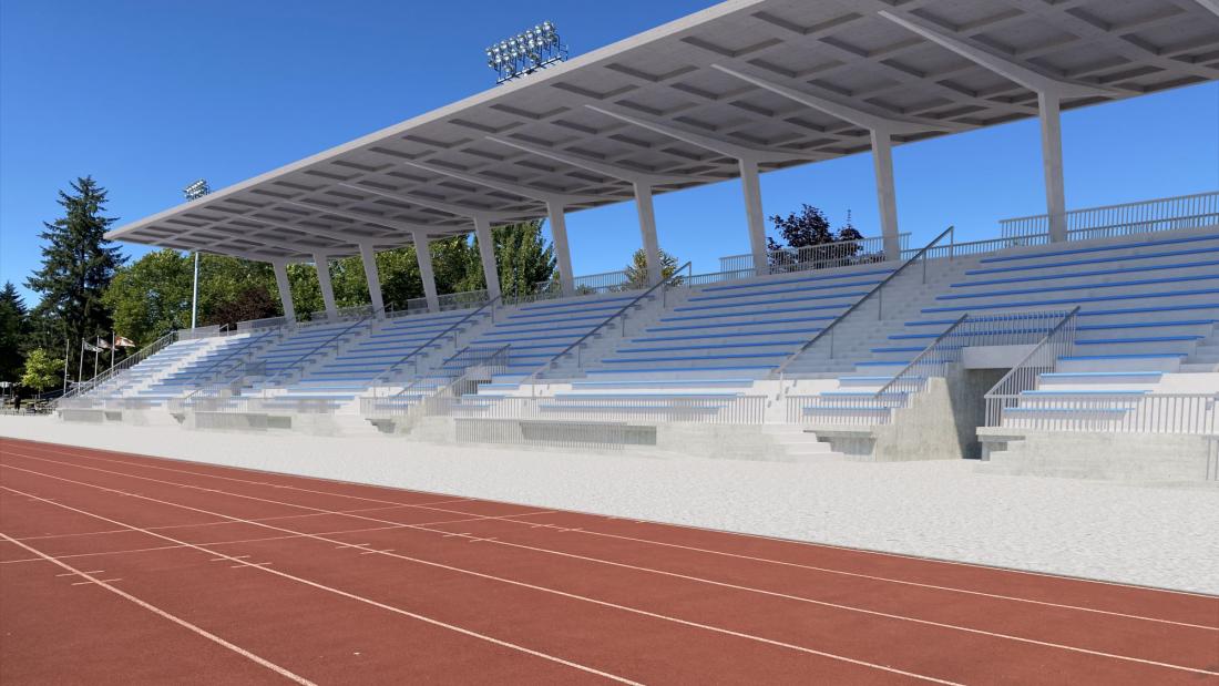 Grand stand rendering 