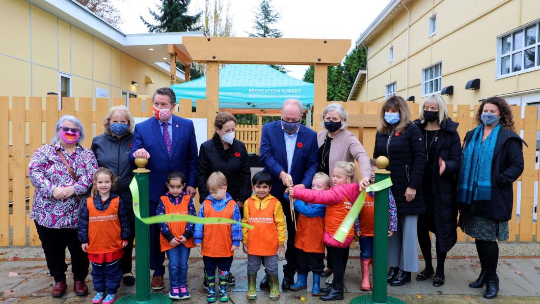 Mayor and Council Ribbon Cutting for New Don Christian Child Care Facility Opens in Cloverdale