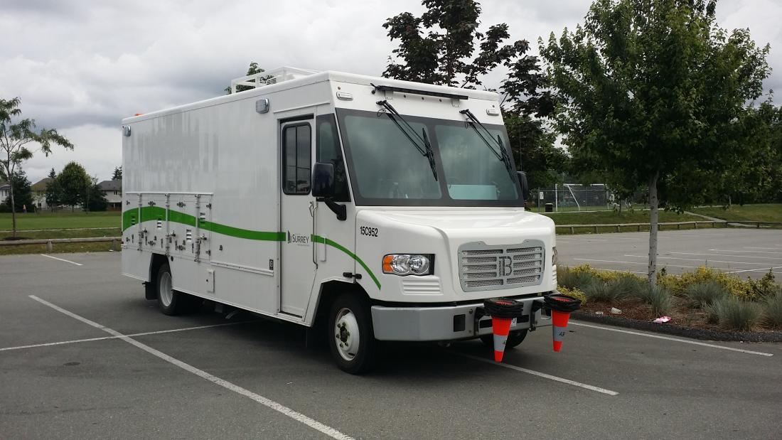 surrey work truck for sewer inspections