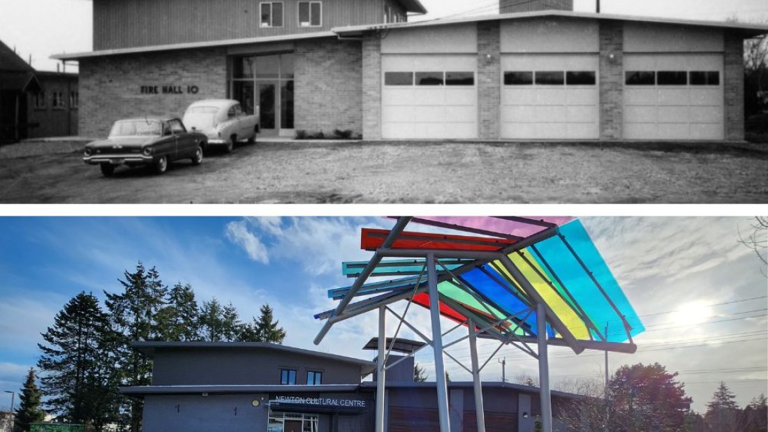 FIrehall 10 in 1962 and Newton Cultural Centre Today