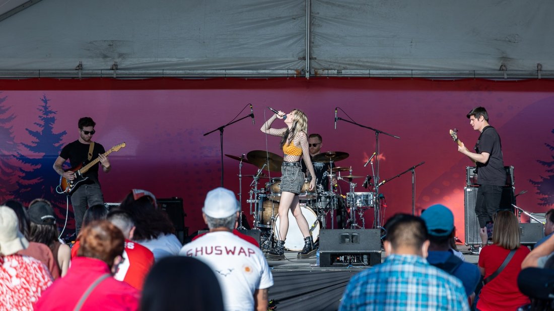 FKA Rayne performing at Surrey Canada Day