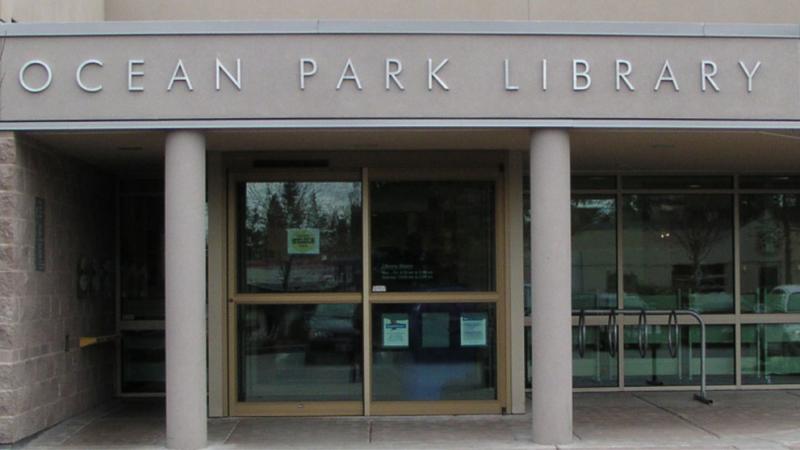 exterior of Ocean Park Library in Surrey