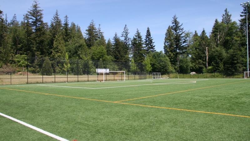 Empty sports field