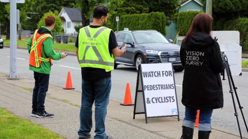 Vision Zero and ICBC Staff Watching the Road