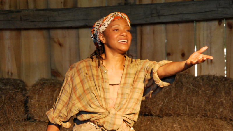 Performer Leslie McCurdy in The Spirit of Harriet Tubman, Surrey SPARK Stages