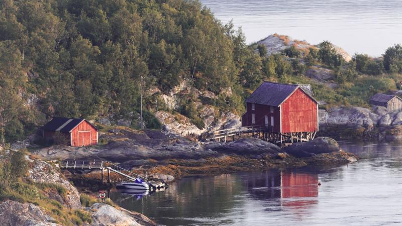 A Scandinavian village on the water