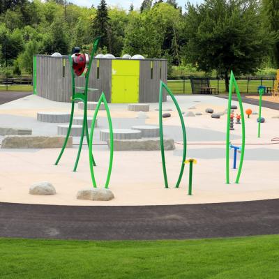 A new spray park at Hawthorne Park