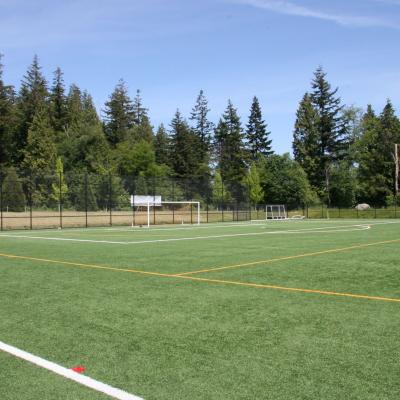 Empty sports field