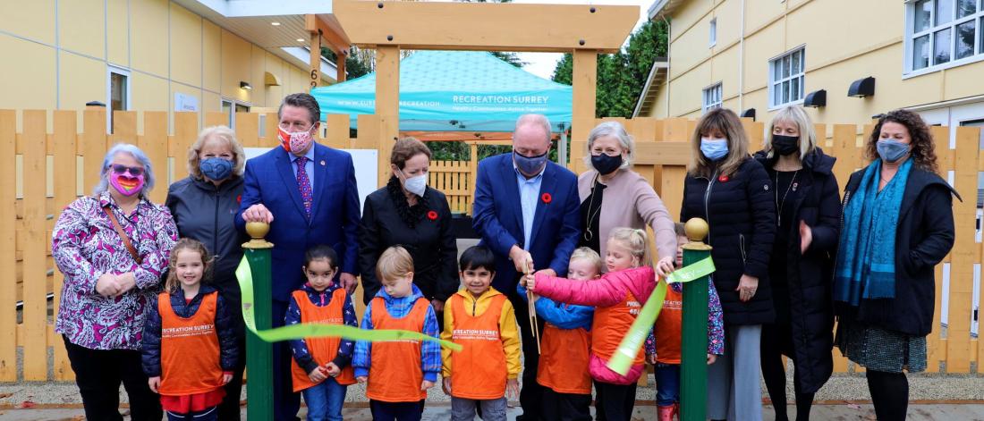 Mayor and Council Ribbon Cutting for New Don Christian Child Care Facility Opens in Cloverdale
