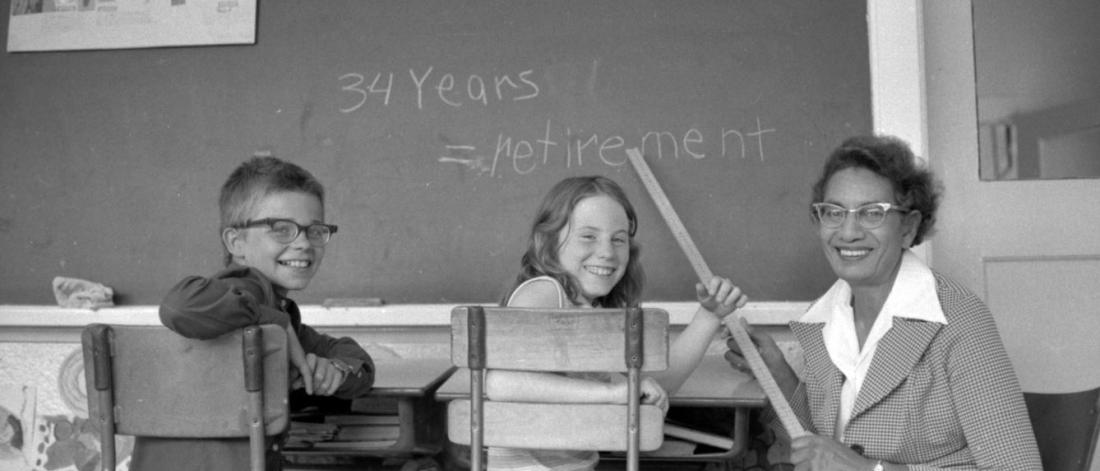 Ms. Utendale’s Retirement, 1976. 