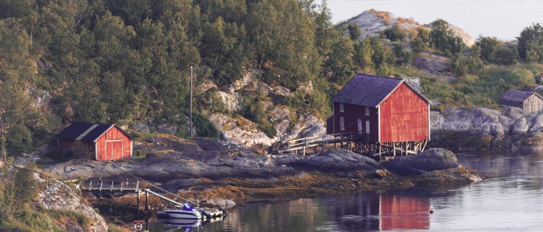 A Scandinavian village on the water