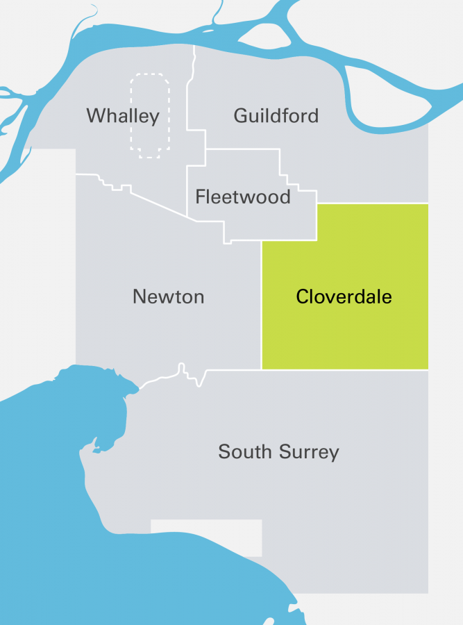 Cloverdale Highlight in Community Map 