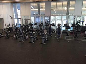 Grandview Heights Spin Bikes in Weight Room