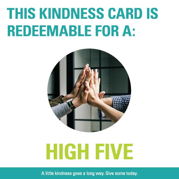 Kindness card - High Five