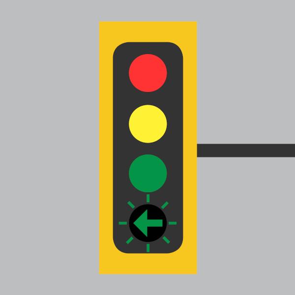 Fully Protected Left Turn Signal Diagram