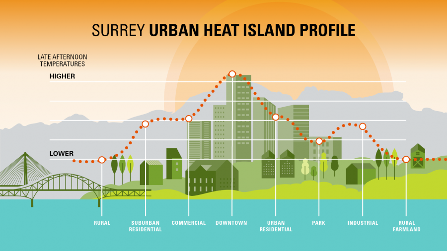 Urban Heat Island Effect Graphic