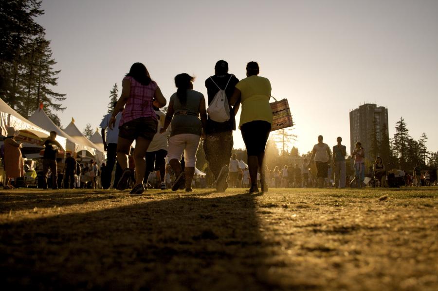 People Walking at a Festival