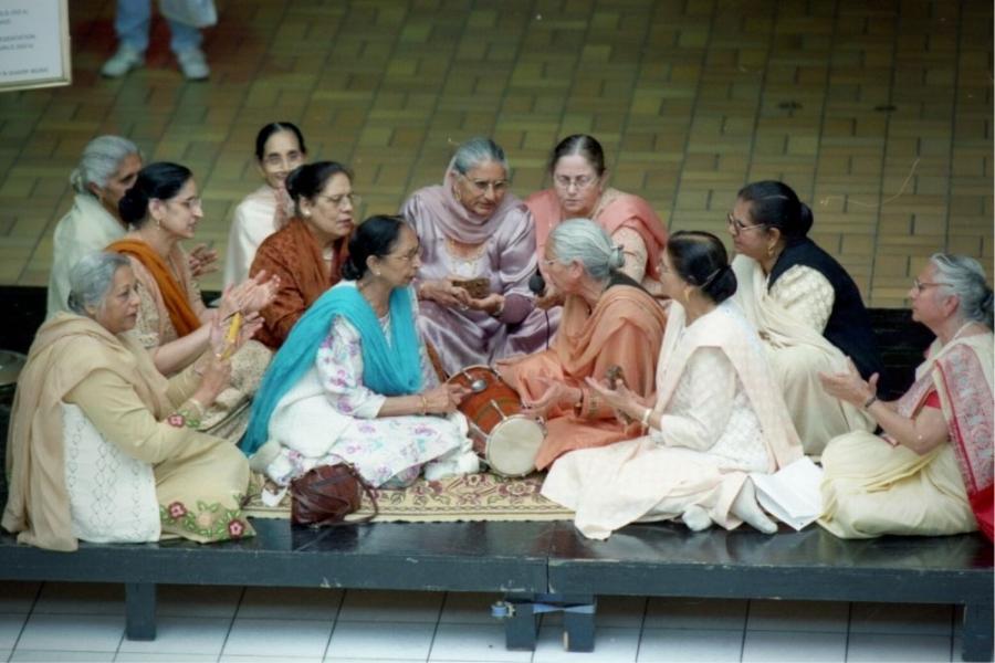 Indo-Canadian singers at Seniors Day in 2001 at Guildford Rec Centre