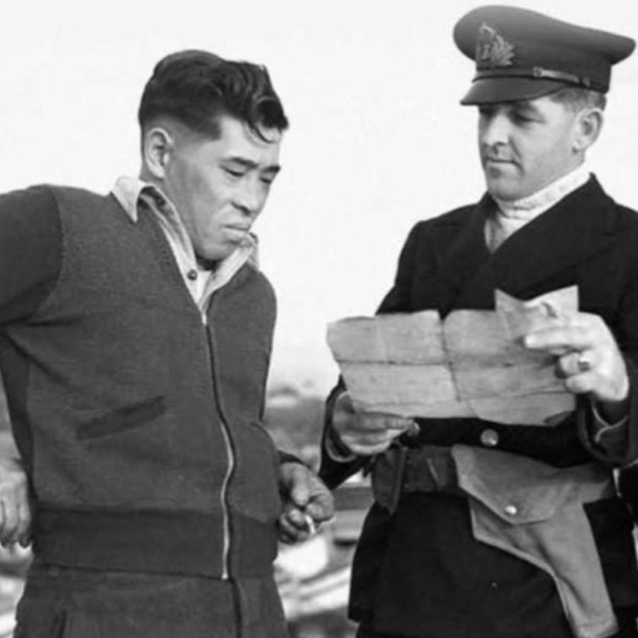 A Japanese Canadian is arrested during internment