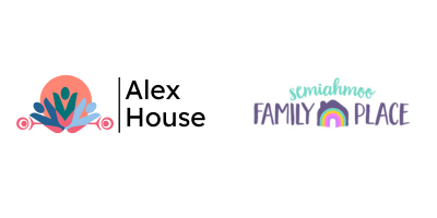 Alex House and Semiahmoo Family Place logos