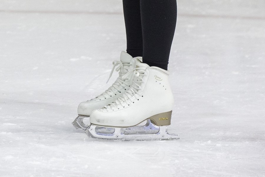 White figure skates.