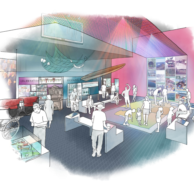 Proposed plan for Museum of Surrey stories gallery
