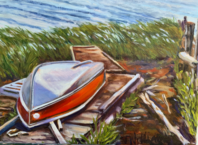Painting of boat
