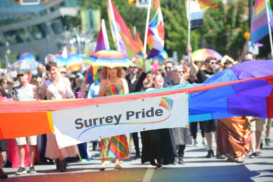 Surrey Pride Flag Procession, 26 June 2016